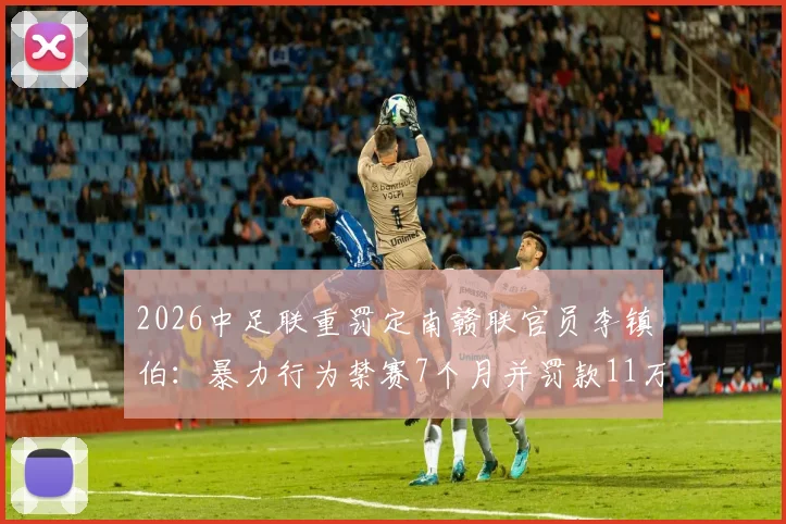 2026中足联重罚定南赣联官员李镇伯：暴力行为禁赛7个月并罚款11万全解读